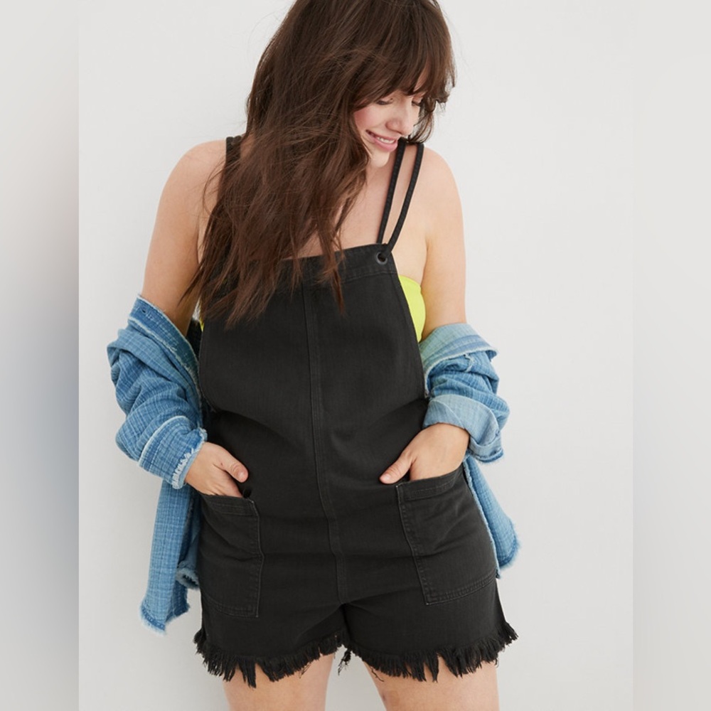 Aerie Double Strap Shortall Romper